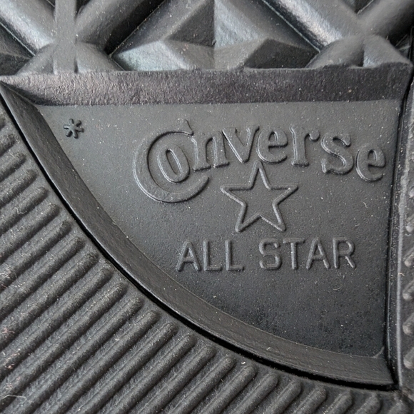 Converse Chuck Taylor All Star Hi Spellout Black White Unisex NEW M 5.5 W 7.5 - Picture 8 of 10